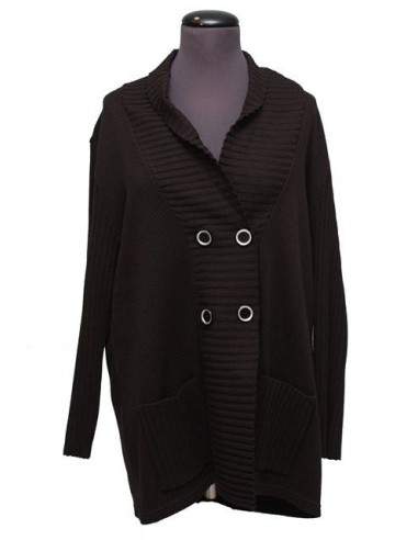 Cardigan cotone invernale NERO