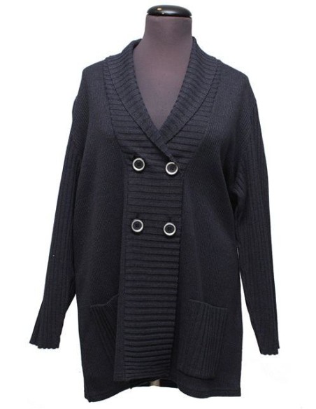 Cardigan cotone invernale blu'avio