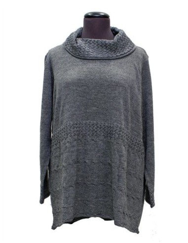 Maglia collo alto grigio