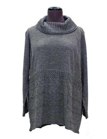 Maglia collo alto grigio