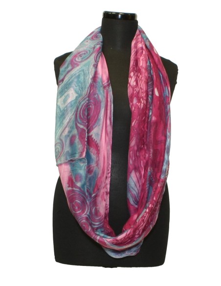 Pashmina fantasia rosa