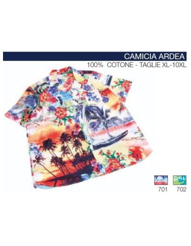 Camicia mezza manica Maxfort fantasia haway ARDEA