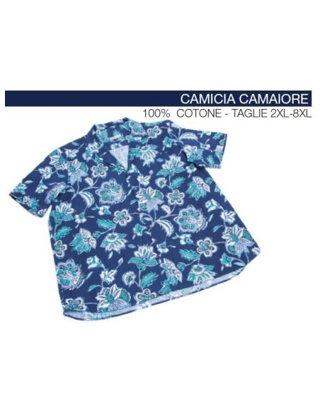 Camicia mezza manica Maxfort ibiscus CAMAIORE