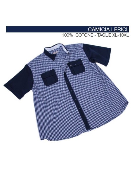 Camicia LERICI mezza manica Maxfort scozz ins unito