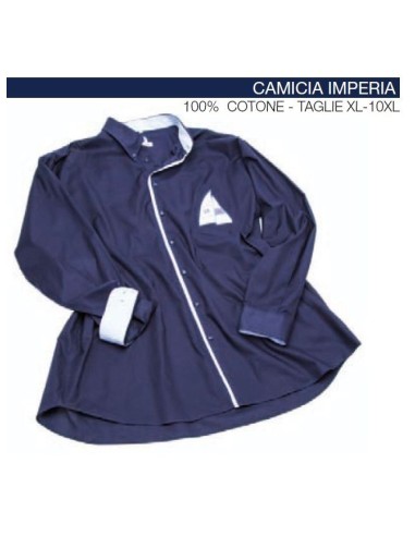 Camicia IMPERIA manica lunga Maxfort ricamo vela