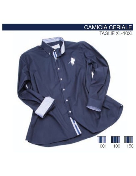 Camicia CERIALE manica lunga Maxfort stretch nastrino