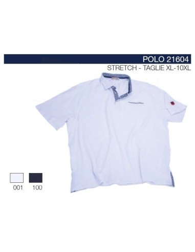 Polo 21604 mezze maniche Maxfort inserti fiorati