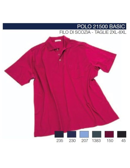 Polo mezze maniche 21500 Maxfort filo scozia