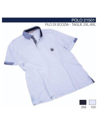 Polo 21501 mezze maniche Maxfort collo camicia