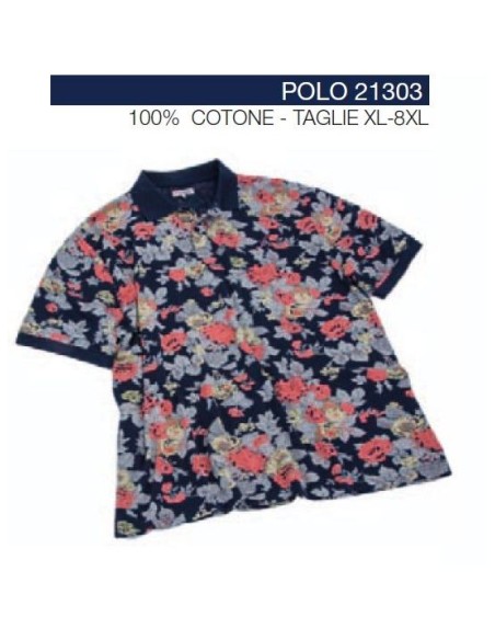 Polo piq Maxfort floreale 21303