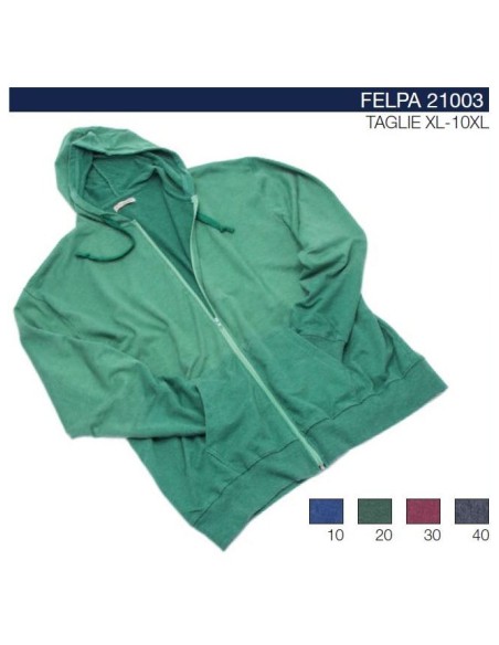 Felpa 21003 Maxfort cappuccio t.u.